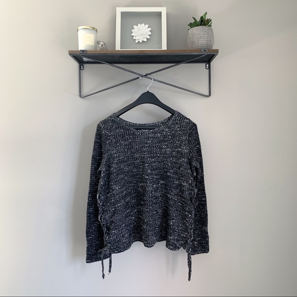 AE // Side Lace-Up Crew Sweater - Picture 5 of 6